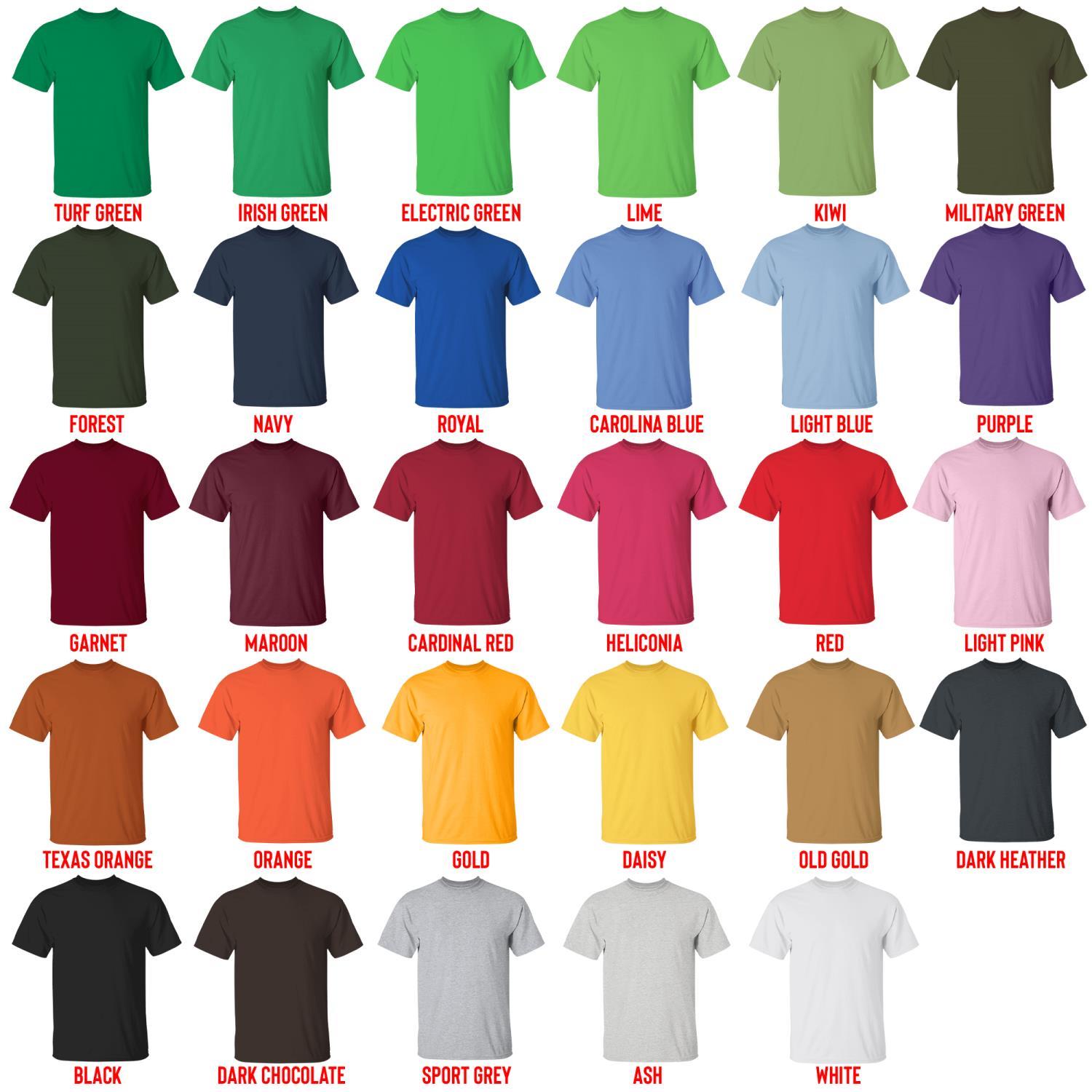 t shirt color chart - Sket Dance Store