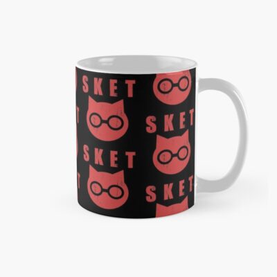 Sket Dance Sket Dan Symbol With Acronym Red Distressed Mug