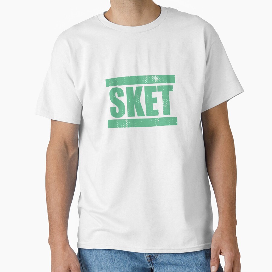 Sket Dance Sket Acronym Green Distressed T-shirt - Image 2