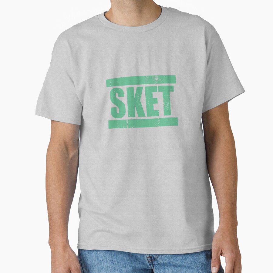 Sket Dance Sket Acronym Green Distressed T-shirt - Image 3