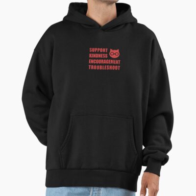Sket Dance Sket Dan Symbol With Acronym Expansion Red Distressed Hoodie