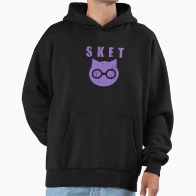Sket Dance Sket Dan Symbol With Acronym Purple Distressed Hoodie