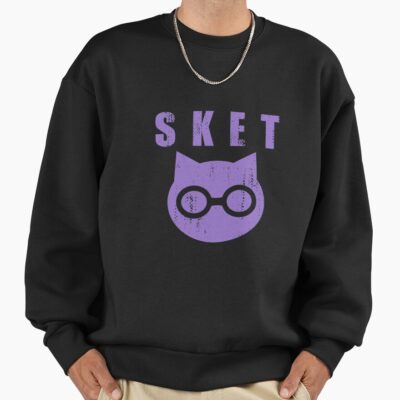 Sket Dance Sket Dan Symbol With Acronym Purple Distressed Sweatshirt