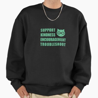 Sket Dance Sket Dan Symbol With Acronym Expansion Green Distressed Sweatshirt