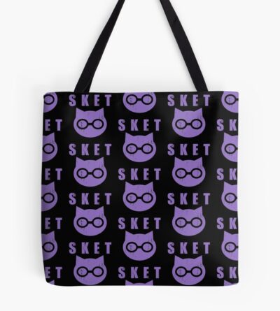 Sket Dance Sket Dan Symbol With Acronym Purple Distressed Tote Bag