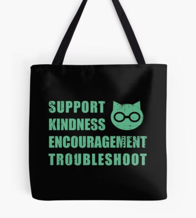 Sket Dance Sket Dan Symbol With Acronym Expansion Green Distressed Tote Bag