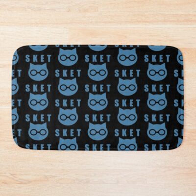 Sket Dance Sket Dan Symbol With Acronym Blue Bath Mat