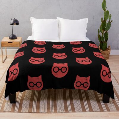 Sket Dance Sket Dan Symbol Red Distressed Throw Blanket
