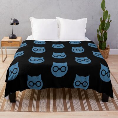 Sket Dance Sket Dan Symbol Blue Distressed Throw Blanket