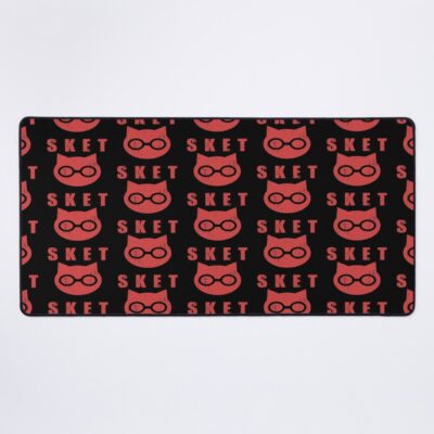 Sket Dance Sket Dan Symbol With Acronym Red Distressed Mouse Pad
