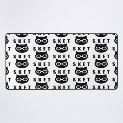 Sket Dance Sket Dan Symbol With Acronym Black Distressed Mouse Pad