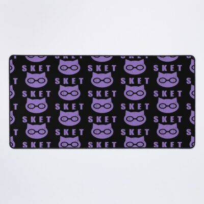 Sket Dance Sket Dan Symbol With Acronym Purple Distressed Mouse Pad