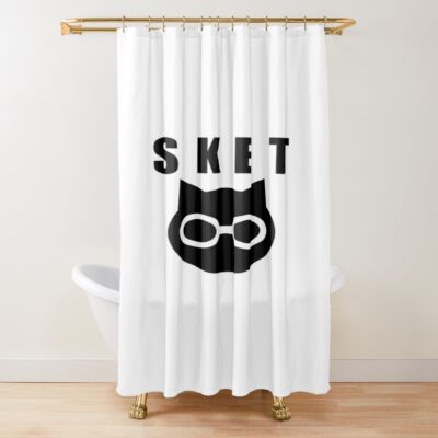 Sket Dance Sket Dan Symbol With Acronym Black Shower Curtain