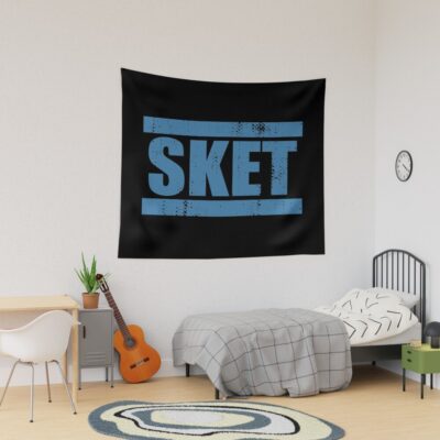 Sket Dance Sket Acronym Blue Distressed Tapestry