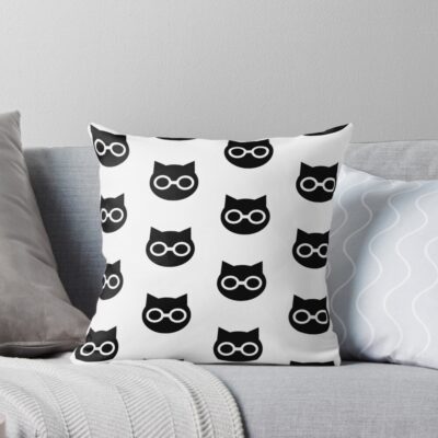 Sket Dance Sket Dan Symbol Black Throw Pillow